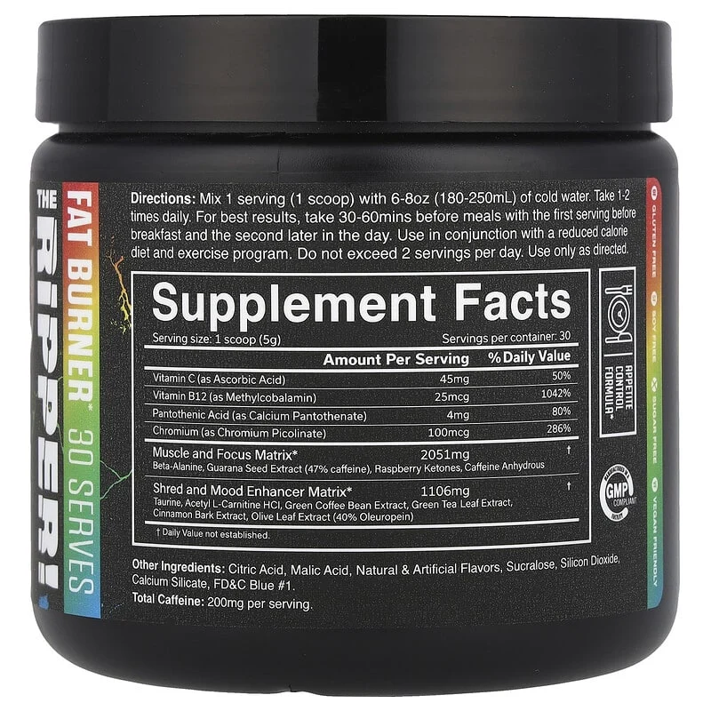 JNX Sports The Ripper! Fat Burner | 30 Servings - Image 2
