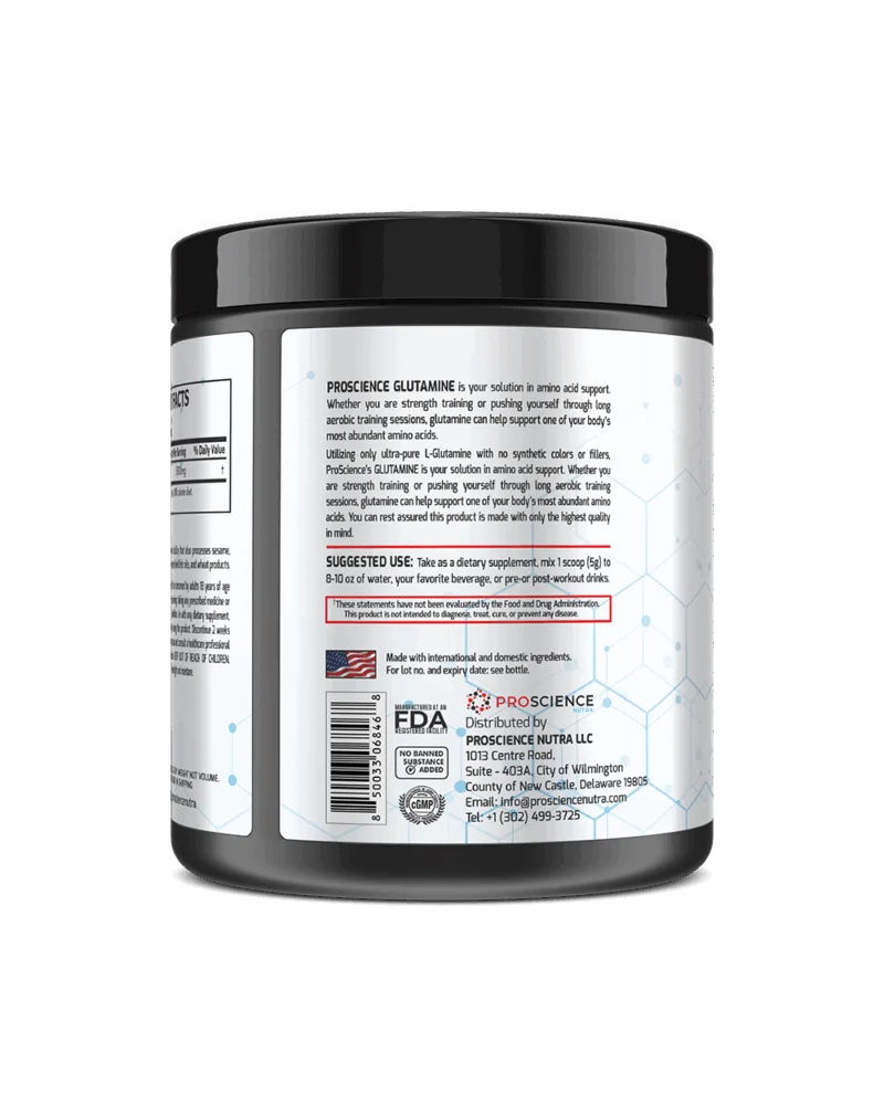 ProScience Glutamine | 60 Servings Unflavored - Image 3