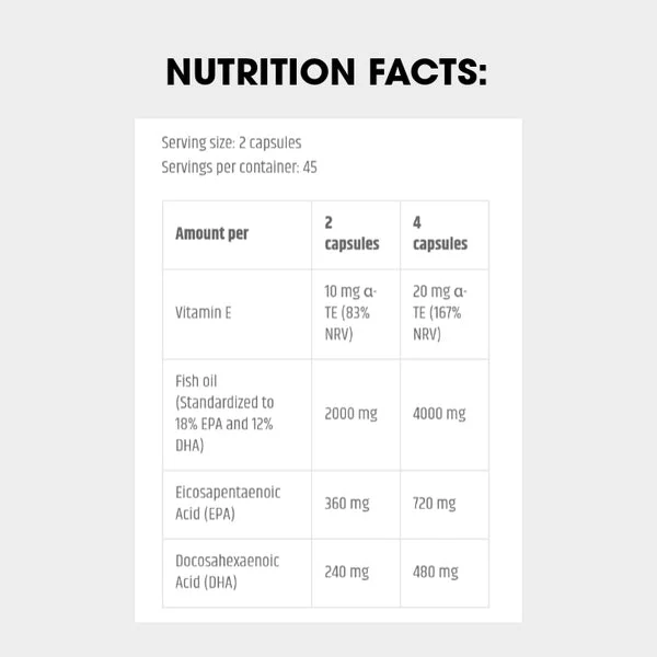 Kevin Levrone Signature Series Omega-3 | 90 Tablets (45 Servings) - Image 2
